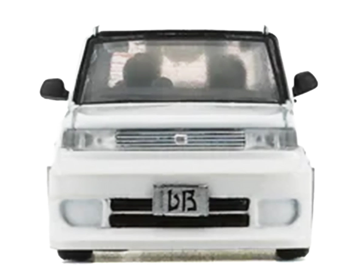 Toyota bB 2000 Van White with Extra Accessories 1/64 Diecast Model Car by BM Creations-0