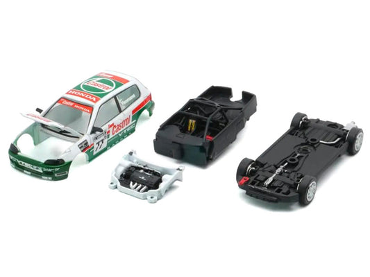 Honda Civic EG6 RHD (Right Hand Drive) #77 Team Castrol "National Saloon Car Cup" (1993) 1/64 Diecast Model Car by BM Creations-0
