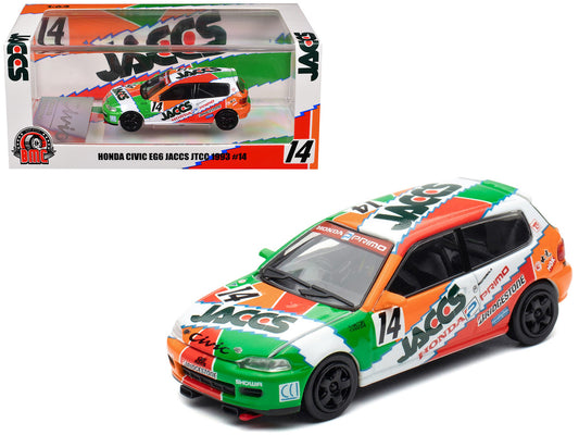 Honda Civic EG6 RHD (Right Hand Drive) #14 JACCS "Japanese Touring Car Championship" (1993) 1/64 Diecast Model Car by BM Creations-0