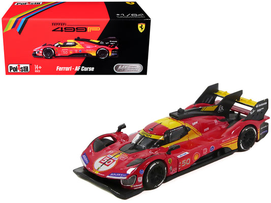 Ferrari 499P #50 Antonio Fuoco - Miguel Molina - Nicklas Nielsen "Ferrari AF Corse" Winner "24 Hours of Le Mans" (2024) 1/64 Diecast Model Car by Polistil-0