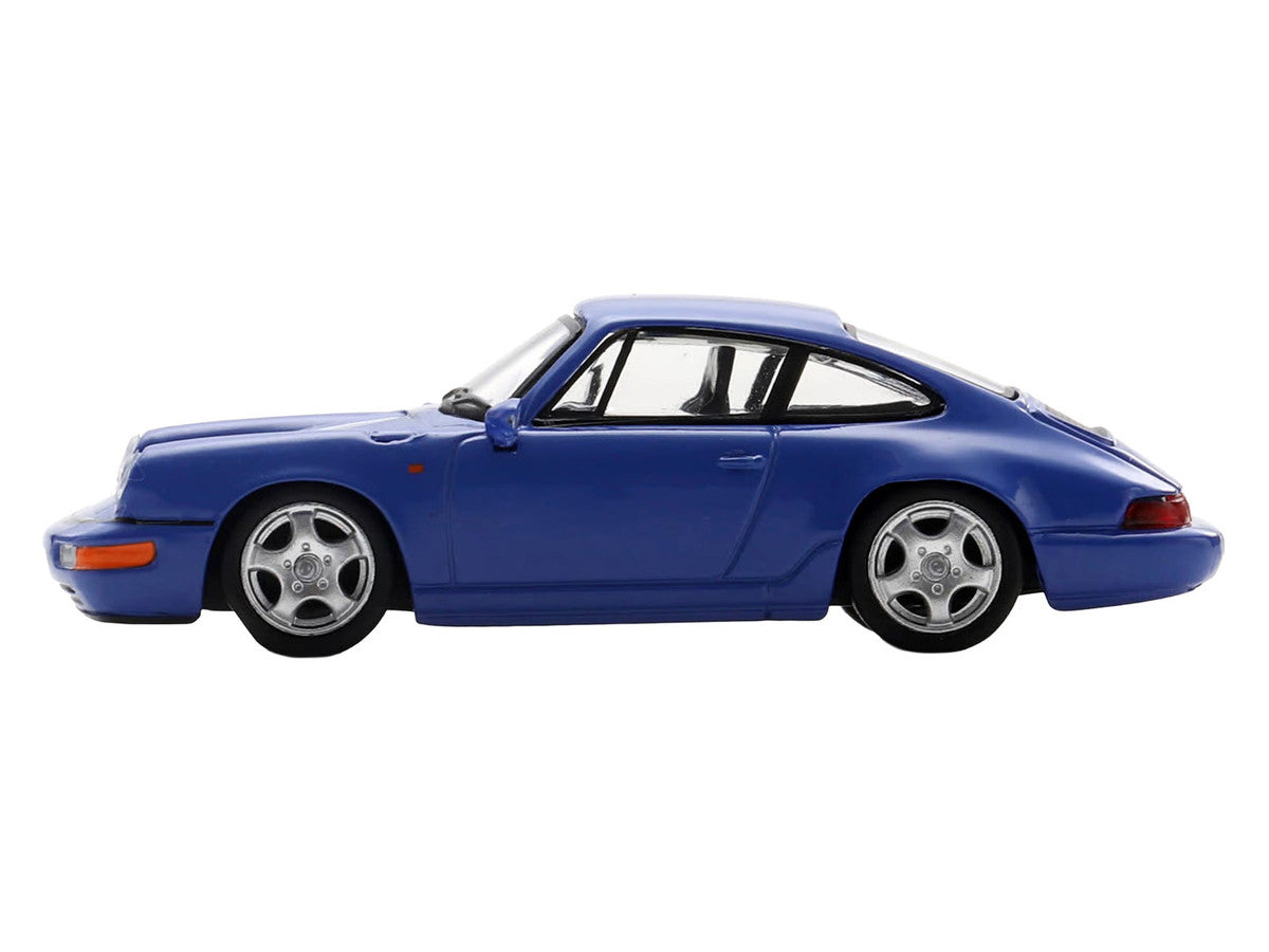 1992 Porsche 911 Carrera RS 3.6 Blue 1/64 Model Car by Spark-1