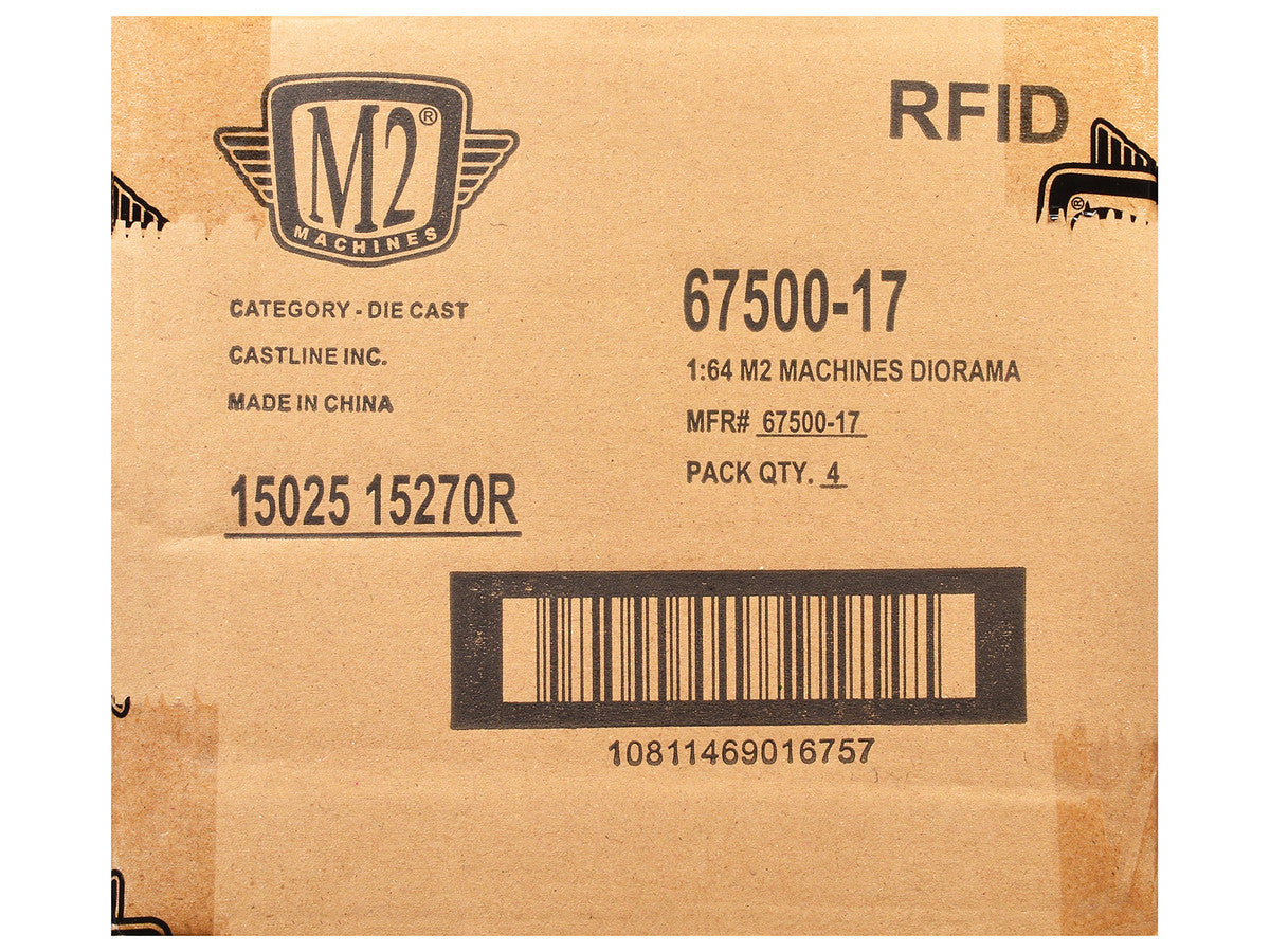 "Auto News" Release 17 Set of 4 Cars Limited Edition to 8500 pieces Worldwide 1/64 Diecast Model Cars by M2 Machines-1