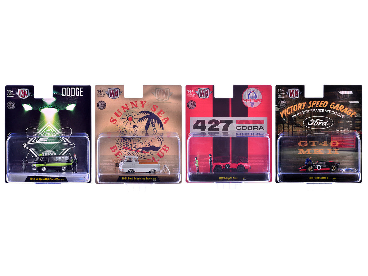 "Auto News" Release 17 Set of 4 Cars Limited Edition to 8500 pieces Worldwide 1/64 Diecast Model Cars by M2 Machines-2