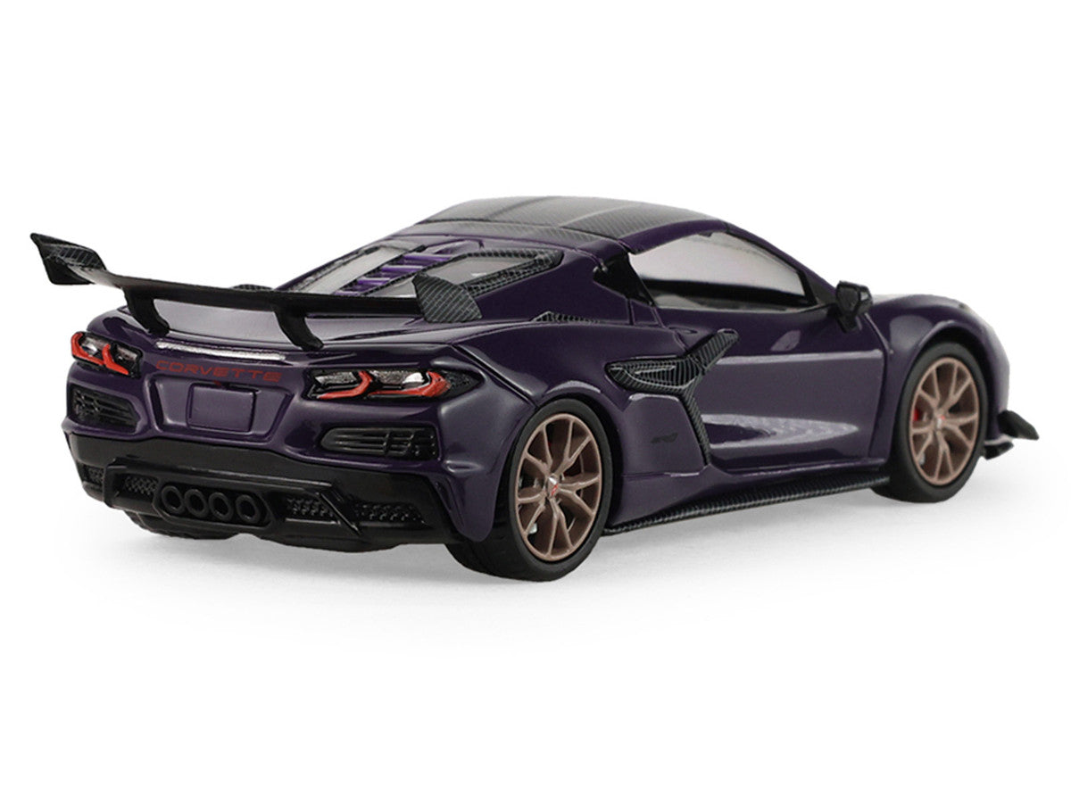 2025 Chevrolet Corvette ZR1 Hysteria Purple Metallic with Carbon Top "Auto Mall" Series 8 1/64 Diecast Model Car by Greenlight-3
