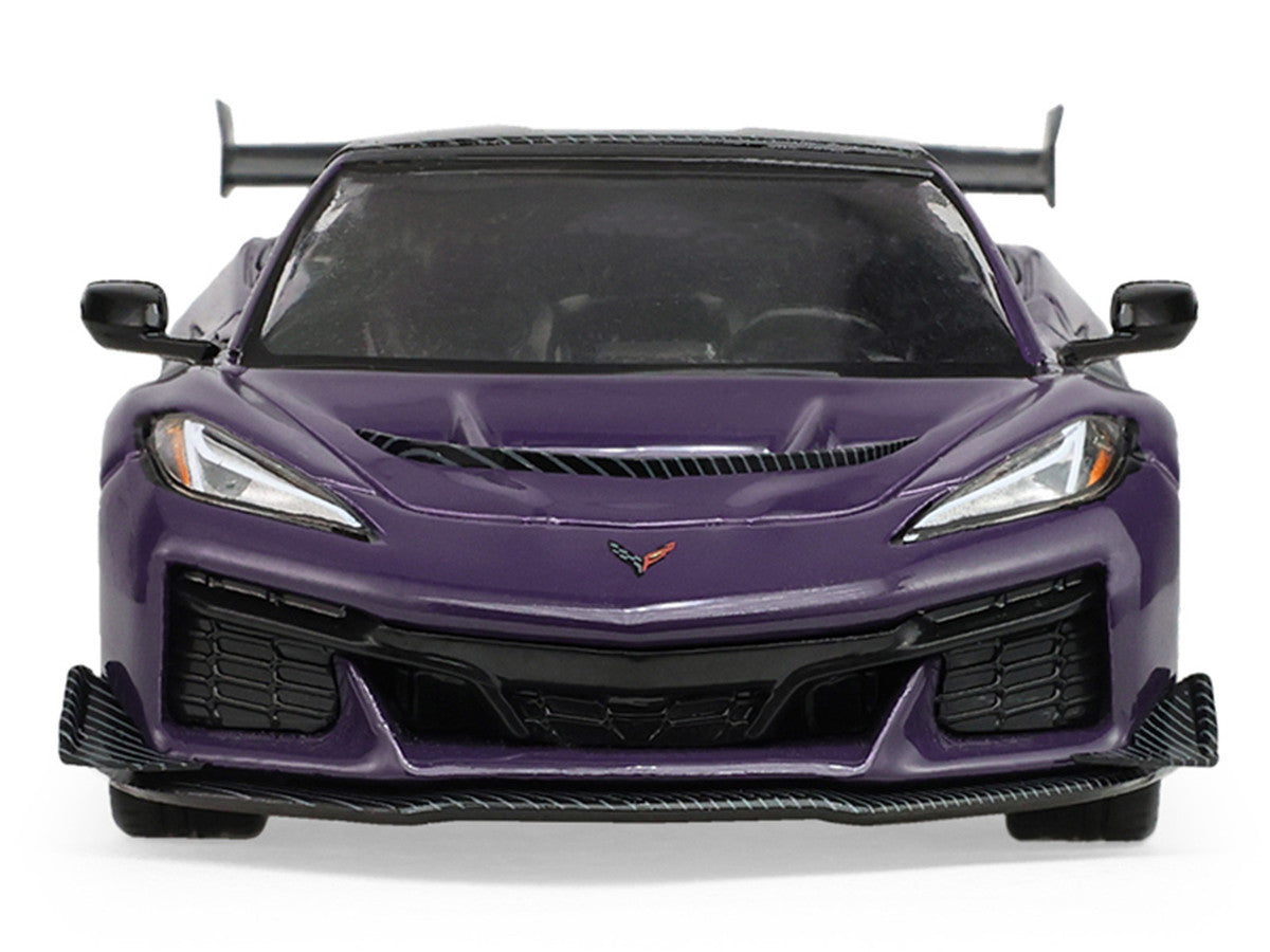2025 Chevrolet Corvette ZR1 Hysteria Purple Metallic with Carbon Top "Auto Mall" Series 8 1/64 Diecast Model Car by Greenlight-1