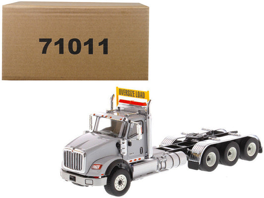 International HX620 Day Cab Tridem Tractor Light Grey 1/50 Diecast Model by Diecast Masters-0