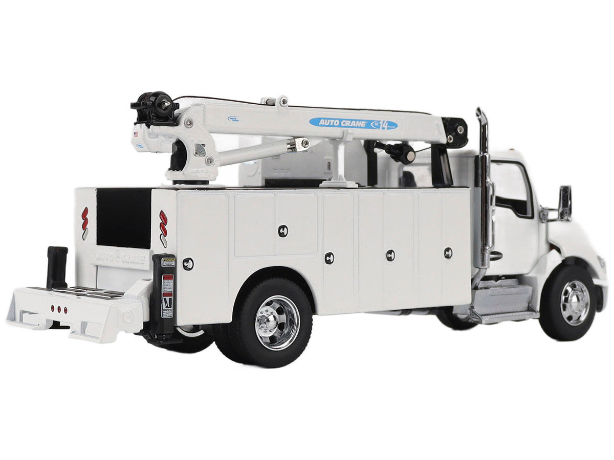 Kenworth T380 Auto-Crane Titan 85-Body HC14-Crane Work Truck with Miller EnPak White "Transport Series" 1/50 Diecast Model by Diecast Masters-2
