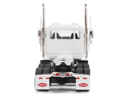 Peterbilt 589 Tandem-Axle Legendary Package Truck Tractor with 58" Sleeper White "Transport Series" 1/64 Diecast Model by Diecast Masters-0