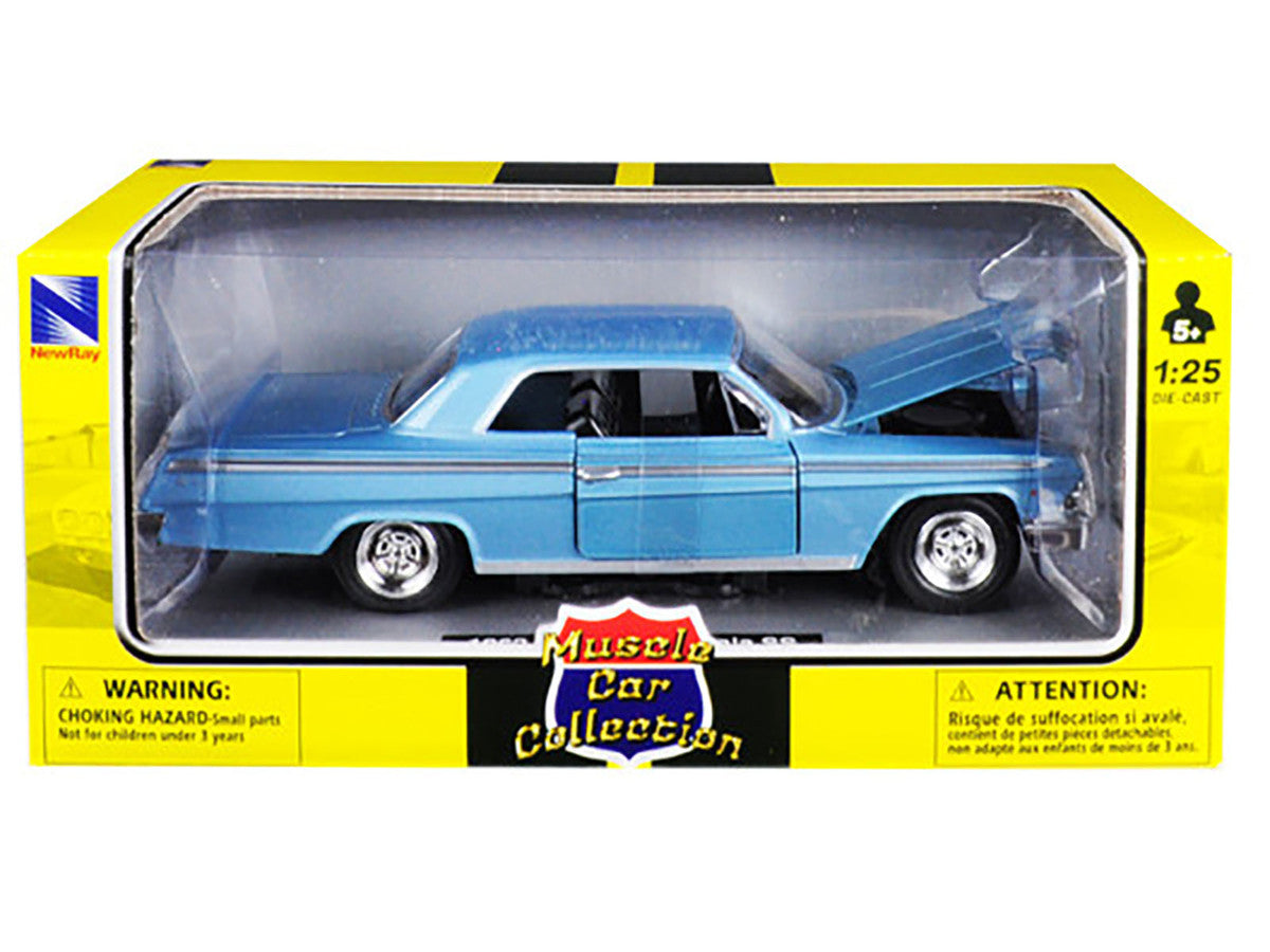 1962 Chevrolet Impala SS Blue 1/25 Diecast Model Car by New Ray-2
