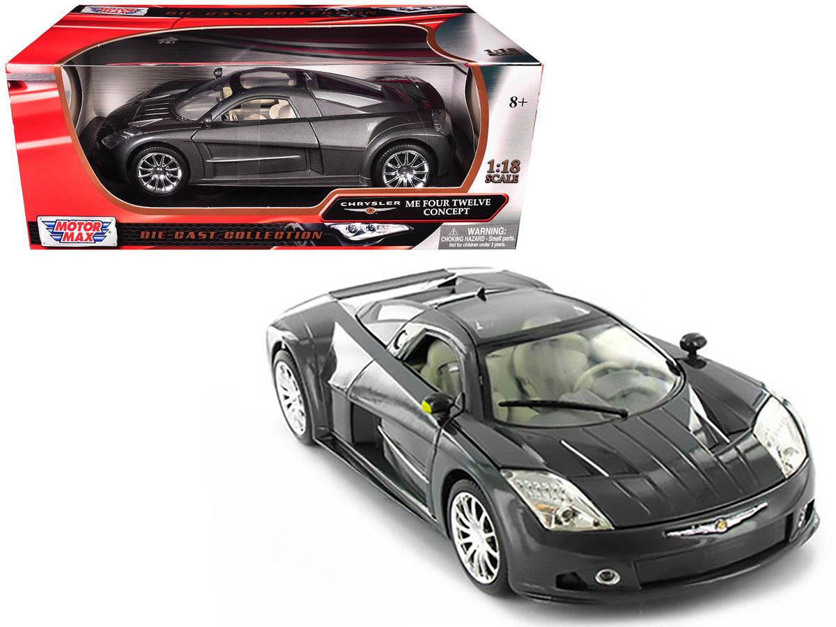 Chrysler Me Four Twelve Concept Car Grey 1/18 Diecast Model Car by Motormax-0