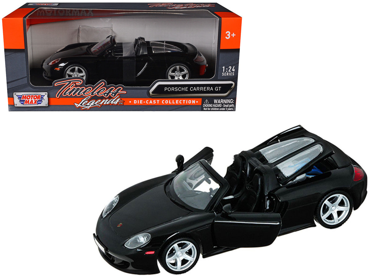 Porsche Carrera GT Black 1/24 Diecast Car Model by Motormax-2