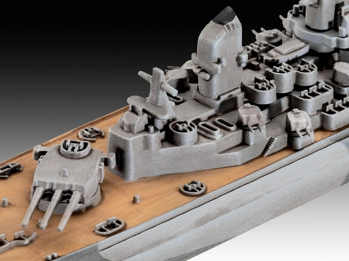 Level 4 Model Kit Battleship U.S.S. New Jersey All-Included Kit 1/1200 Scale Model by Revell-3