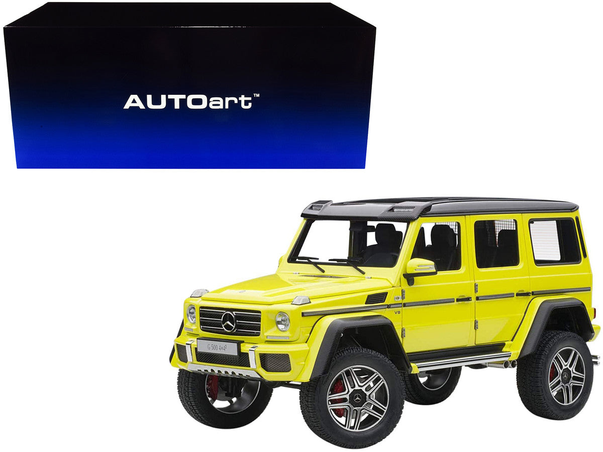 Mercedes Benz G500 4X4 2 Electric Beam/ Yellow 1/18 Model Car by Autoart-0