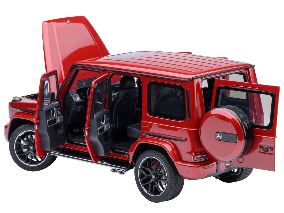 2019 Mercedes-Benz AMG G63 Cardinal Red Metallic 1/18 Model Car by Autoart-1