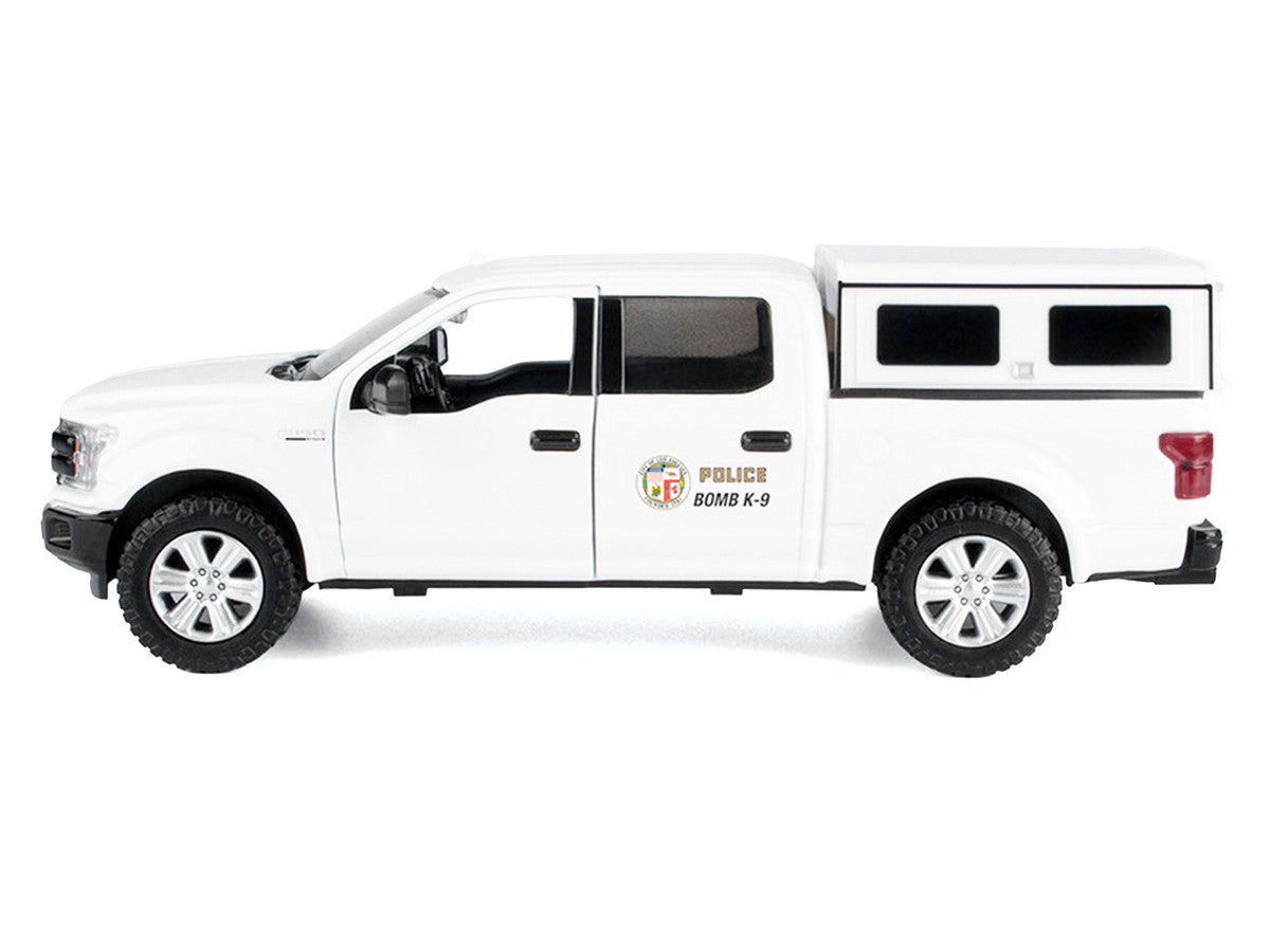 2019 Ford F-150 Lariat Crew Cab Pickup Truck "Los Angeles Police Department Bomb Squad" White "Law Enforcement and Public Service" Series 1/27 Diecast Model Car by Motormax-2