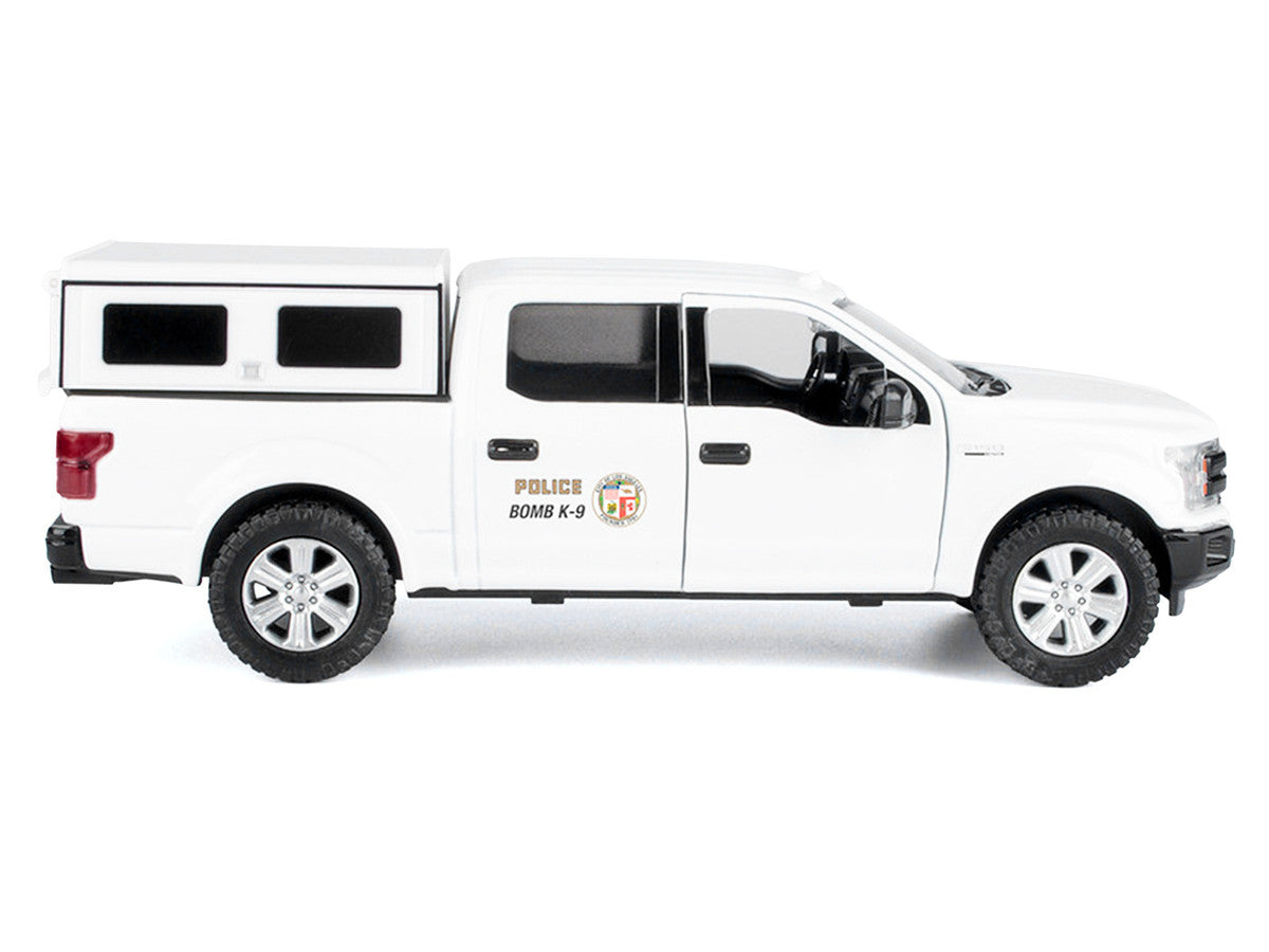 2019 Ford F-150 Lariat Crew Cab Pickup Truck "Los Angeles Police Department Bomb Squad" White "Law Enforcement and Public Service" Series 1/27 Diecast Model Car by Motormax-0