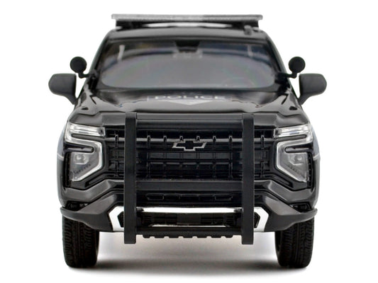 2025 Chevrolet Tahoe PPV "General Motors Police" Black "Custom Builder's Kit - Law Enforcement and Public Service" Series 1/24 Diecast Model Car by Motormax-0