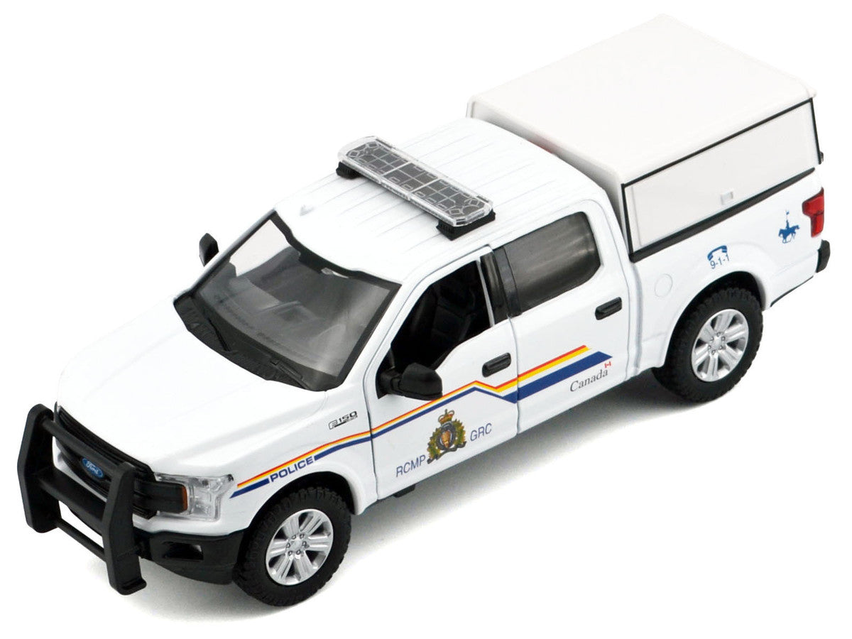 2019 Ford F-150 Lariat Crew Cab Pickup Truck with Camper Box "Royal Canadian Mounted Police" White "Law Enforcement and Public Service" Series 1/27 Diecast Model Car by Motormax-2