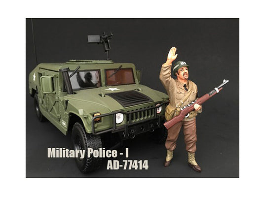 WWII Military Police Figure I For 1:18 Scale Models by American Diorama-0
