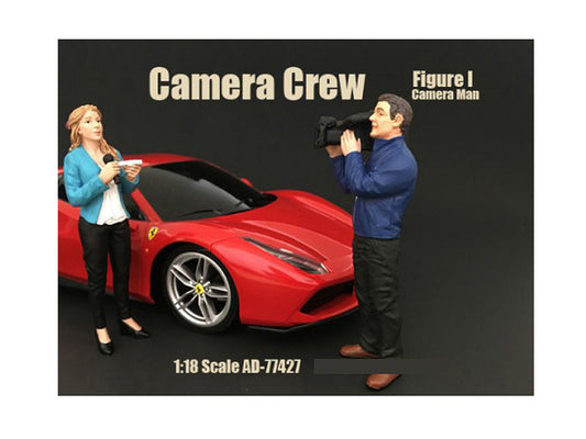 Camera Man Figurine I "Camera Crew" for 1/18 Scale Models by American Diorama-0