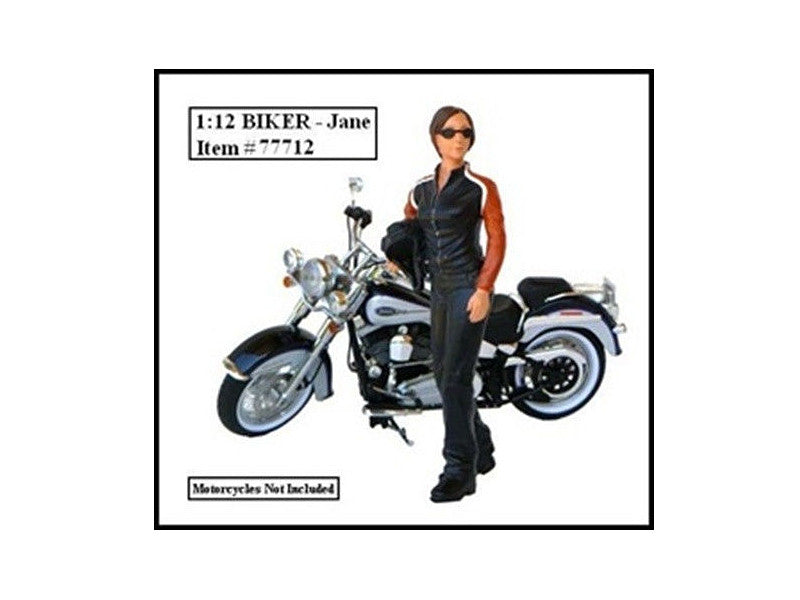 Biker Jane Figure For 1:12 Models by American Diorama-0