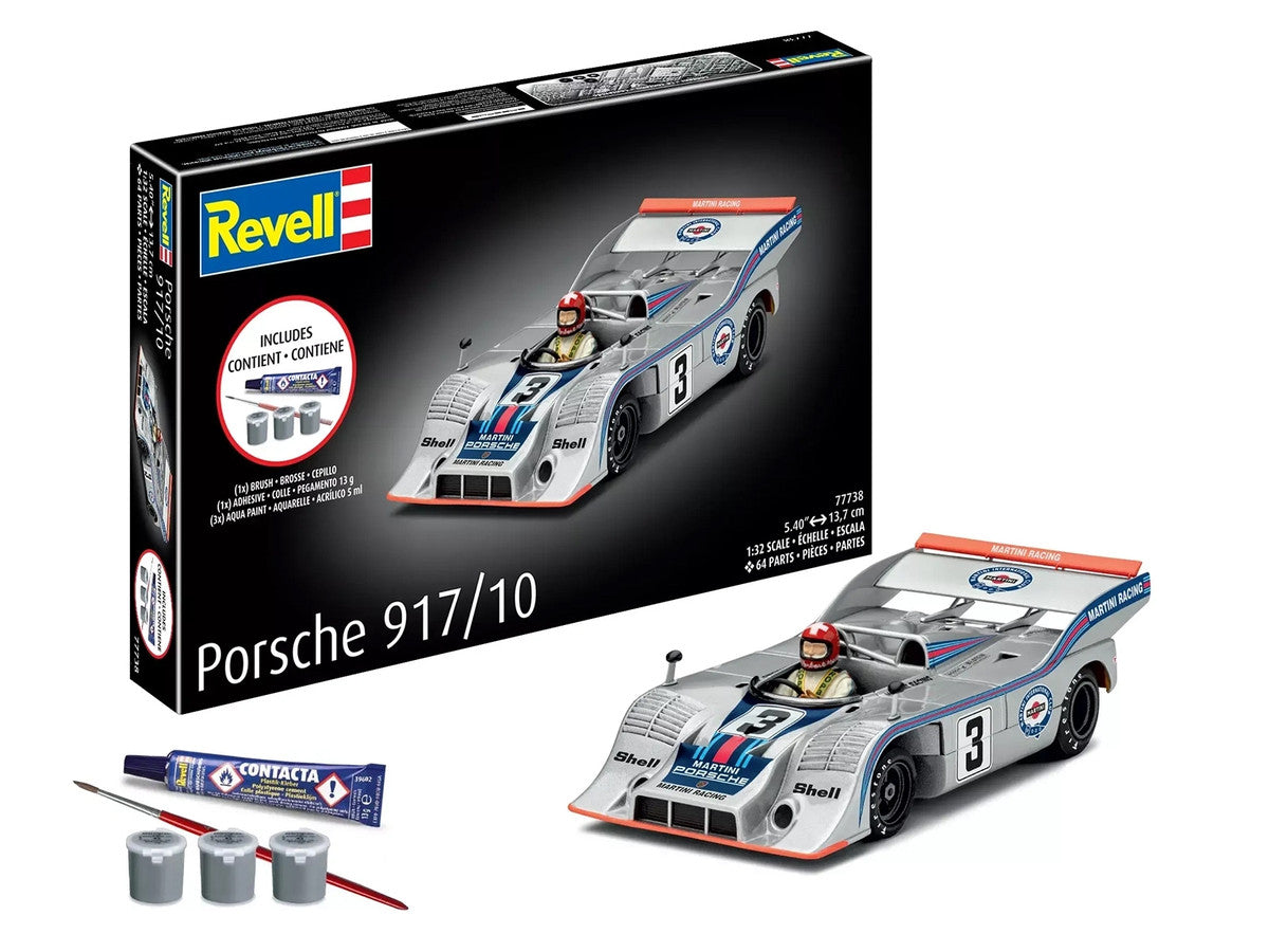 Level 4 Model Kit Porsche 917/10 All-Included Kit 1/32 Scale Model by Revell-3