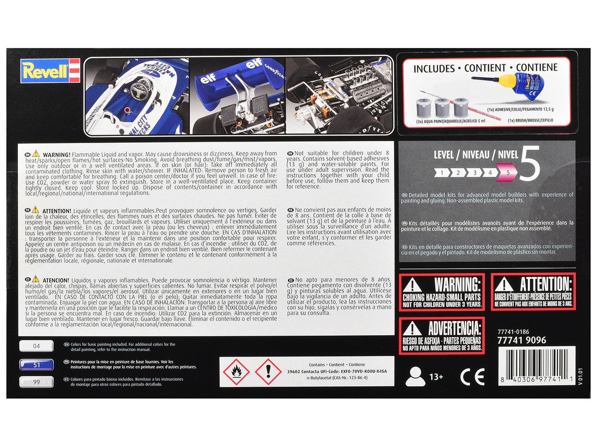 Level 5 Model Kit Tyrrell P34/2 All-Included Kit 1/32 Scale Model by Revell-4