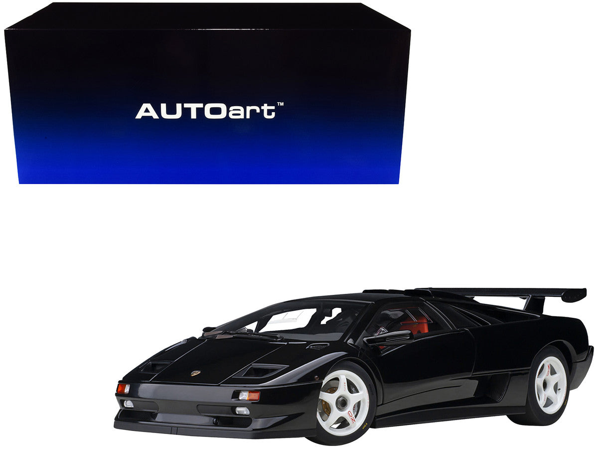 Lamborghini Diablo SV-R Deep Black 1/18 Model Car by Autoart-0