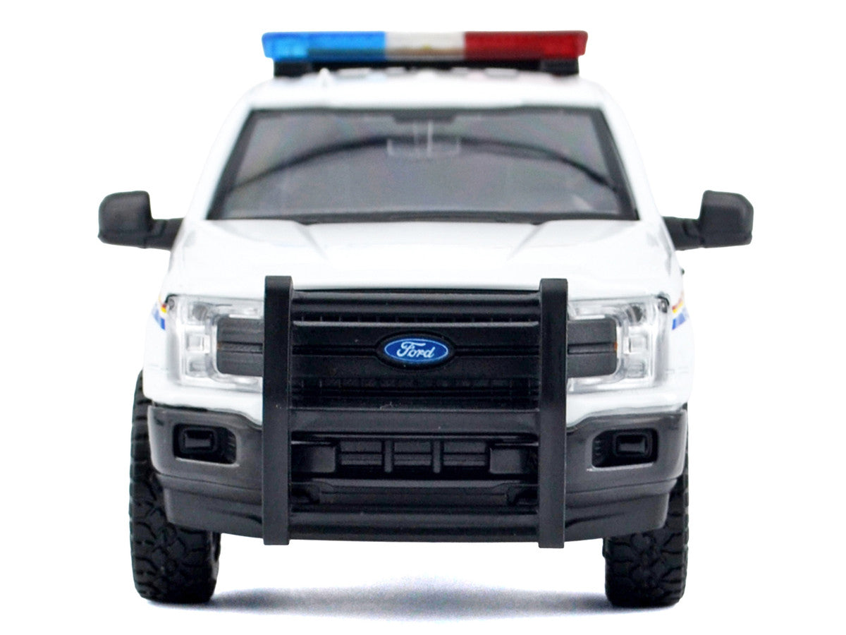 2019 Ford F-150 Lariat Crew Cab Pickup Truck "Royal Canadian Mounted Police" White with Flashing Light Bar and Front and Rear Lights and Sounds "Law Enforcement and Public Service" Series 1/27 Diecast Model Car by Motormax-2