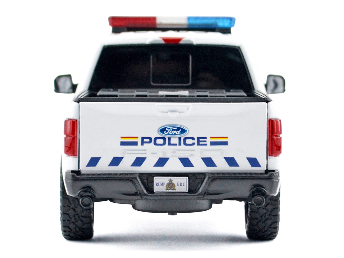 2019 Ford F-150 Lariat Crew Cab Pickup Truck "Royal Canadian Mounted Police" White with Flashing Light Bar and Front and Rear Lights and Sounds "Law Enforcement and Public Service" Series 1/27 Diecast Model Car by Motormax-3