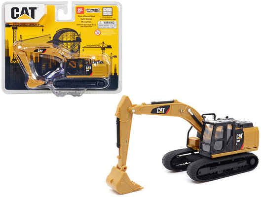 CAT Caterpillar 320F L Hydraulic Excavator Yellow and Black 1/64 Diecast Model by Diecast Masters-0