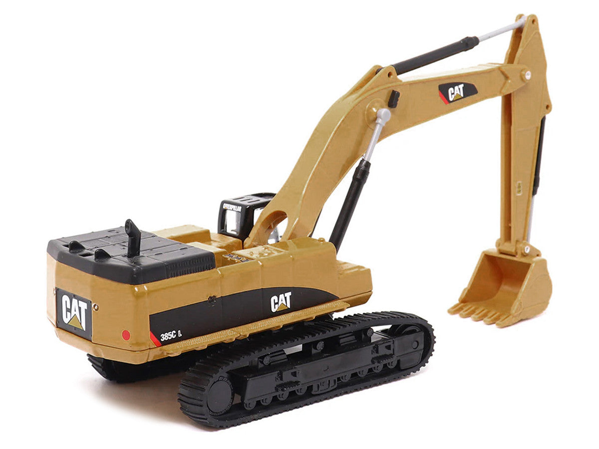 CAT Caterpillar 385C L Hydraulic Excavator Yellow 1/64 Diecast Model by Diecast Masters-1