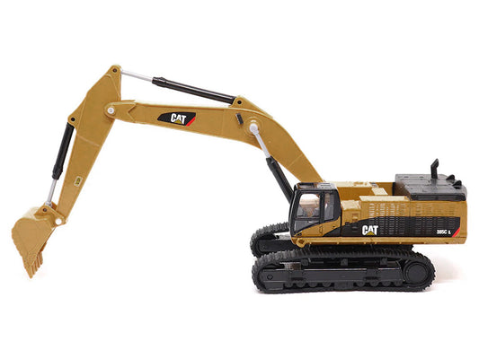 CAT Caterpillar 385C L Hydraulic Excavator Yellow 1/64 Diecast Model by Diecast Masters-0