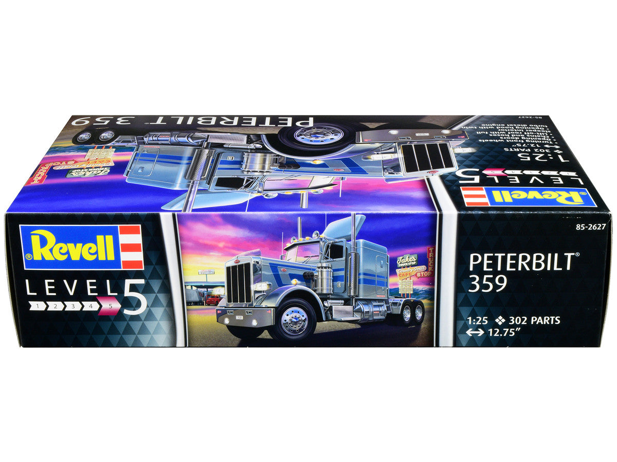 Level 5 Model Kit Peterbilt 359 Truck Tractor 1/25 Scale Model by Revell-1