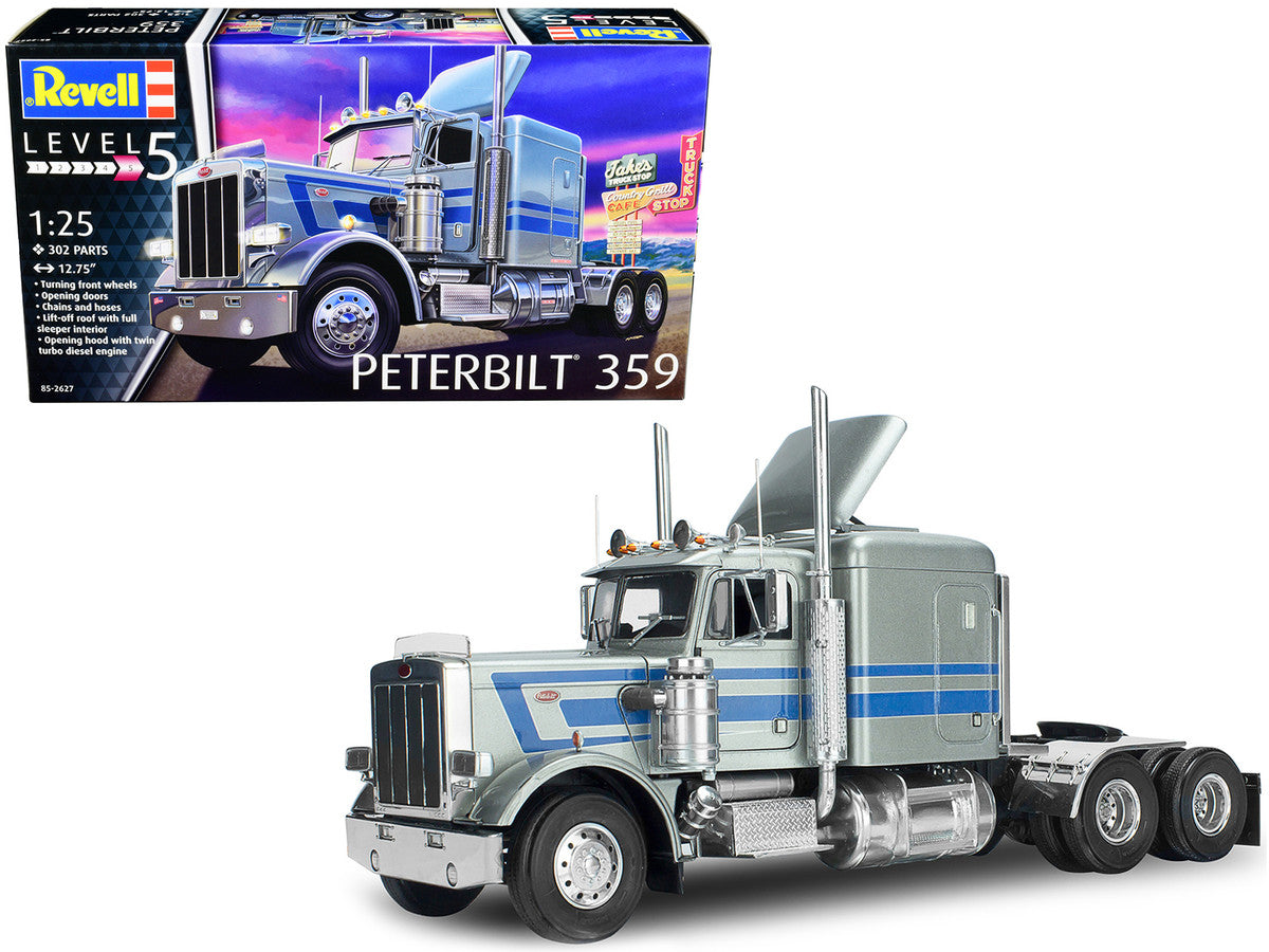 Level 5 Model Kit Peterbilt 359 Truck Tractor 1/25 Scale Model by Revell-0