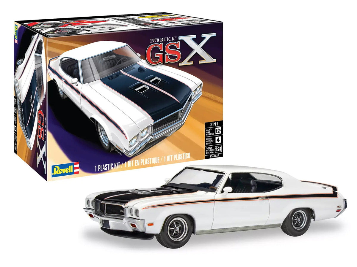 Level 4 Model Kit 1970 Buick GSX 2-in-1 Kit 1/24 Scale Model by Revell-1