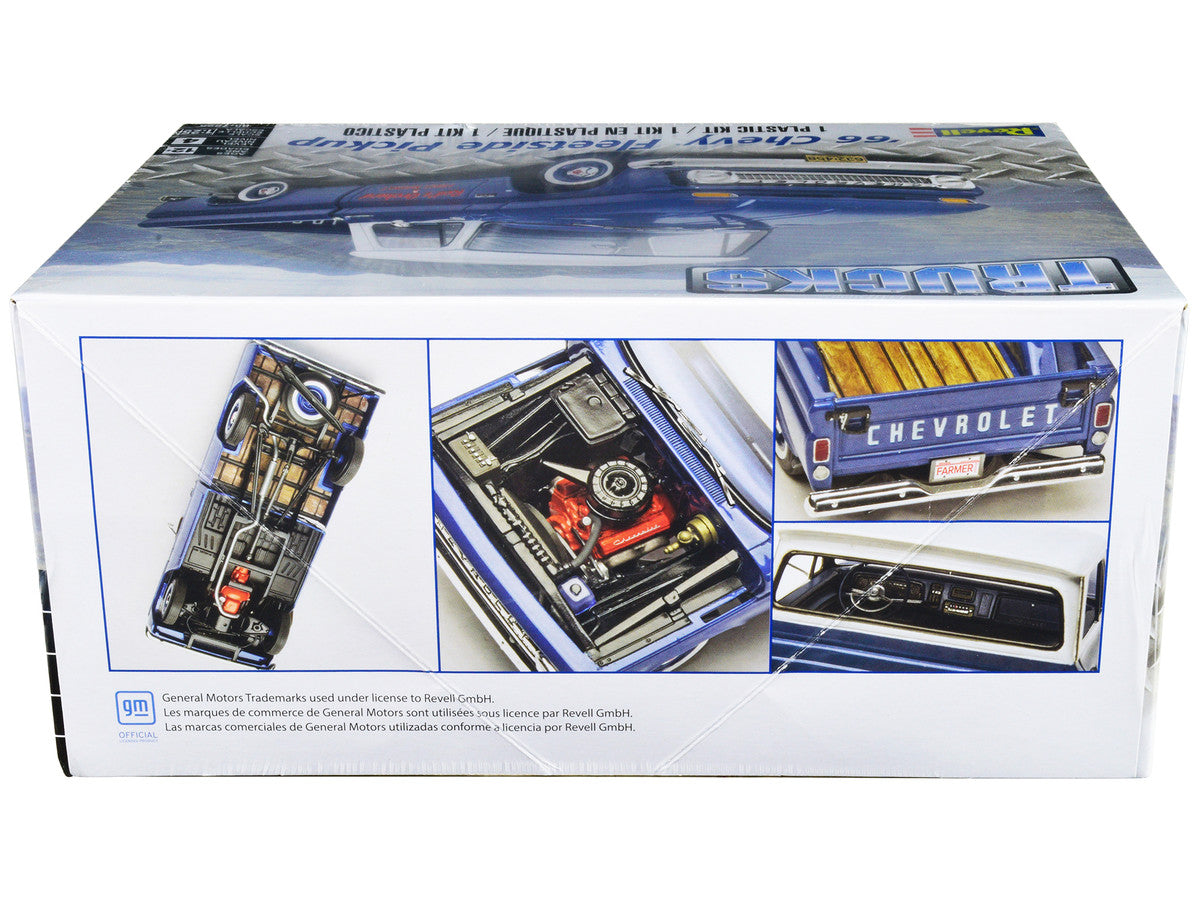 Level 4 Model Kit 1966 Chevrolet Fleetside Pickup Truck 1/25 Scale Model by Revell-1
