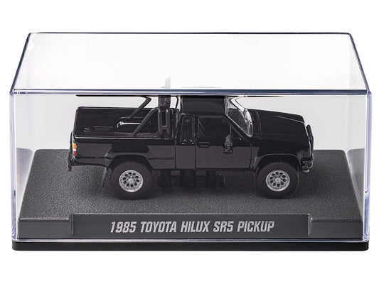 1985 Toyota Hilux SR5 Pickup Truck Black "Collection" Series 1/64 Diecast Model Car by Majorette-0