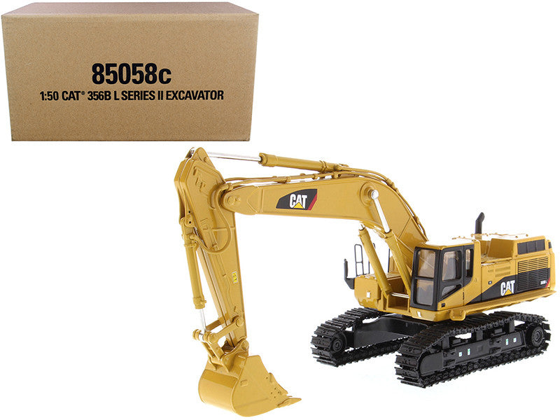 CAT Caterpillar 365B L Series II Hydraulic Excavator with Two Figurines "Core Classics Series" 1/50 Diecast Model by Diecast Masters-0