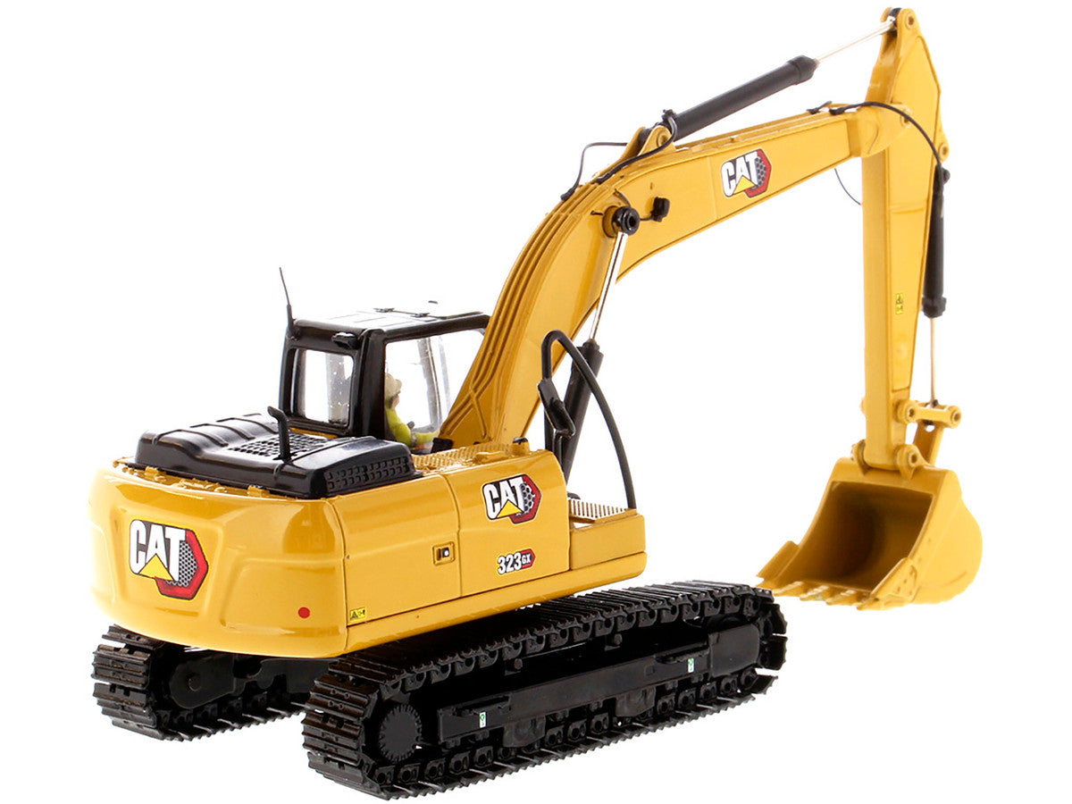 CAT Caterpillar 323 GX Hydraulic Excavator with Operator "High Line" Series 1/50 Diecast Model by Diecast Masters-1