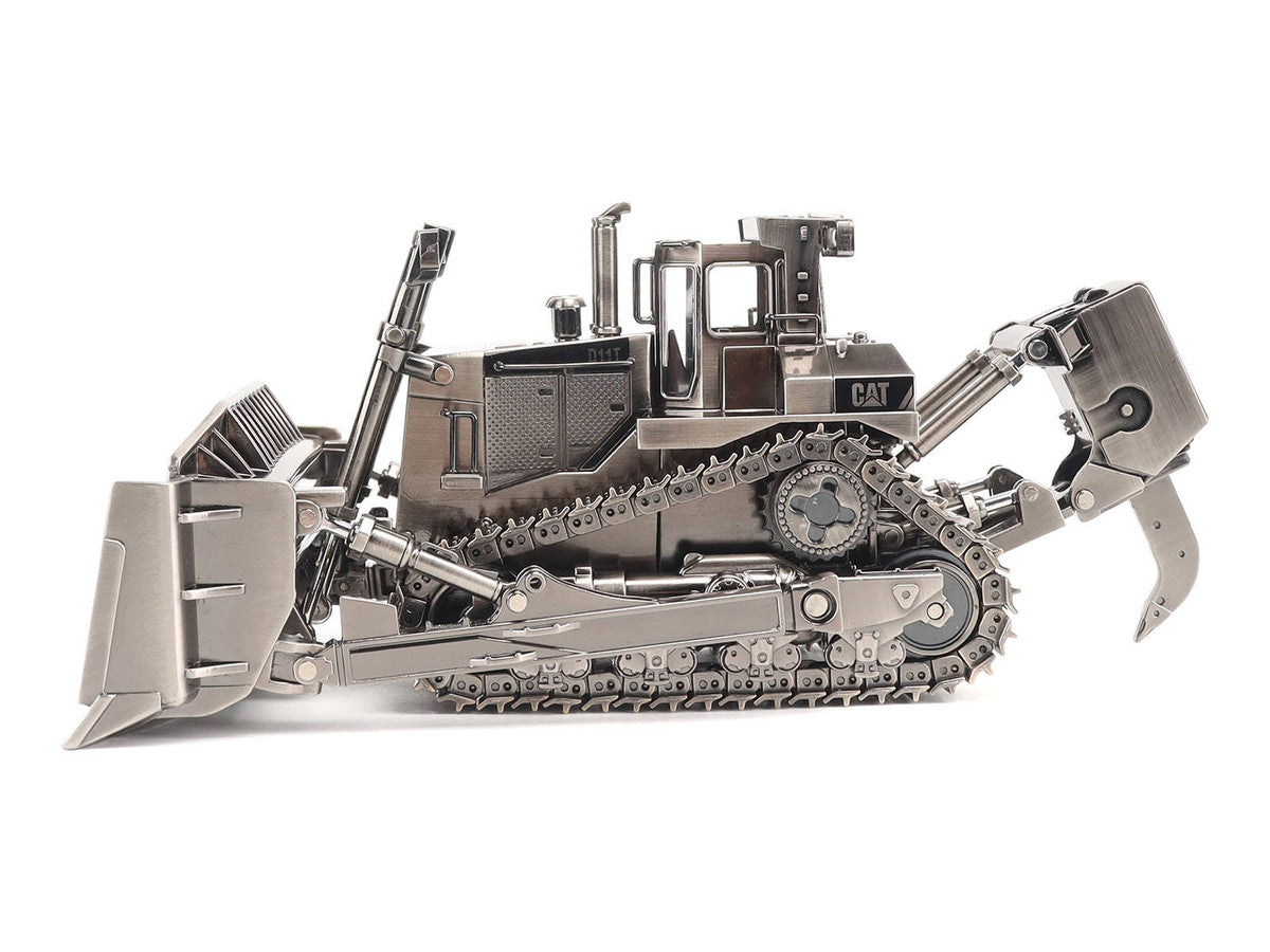 CAT Caterpillar D11T Track Type Tractor Dozer Antique Silver Finish "Commemorative Series" 1/50 Diecast Model by Diecast Masters-1