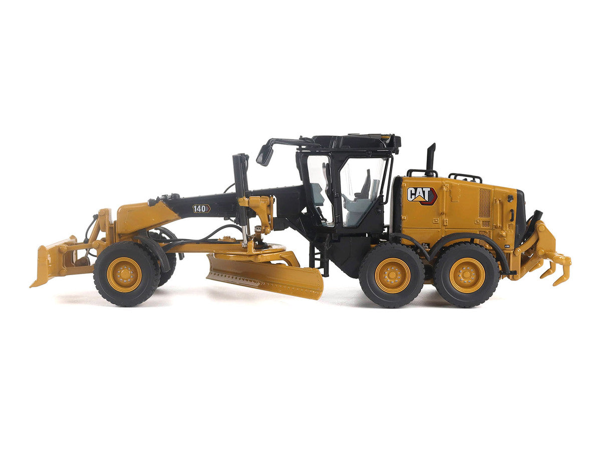 CAT Caterpillar 140 JOY Motor Grader Yellow with Black Top "High Line" Series 1/50 Diecast Model by Diecast Masters-1