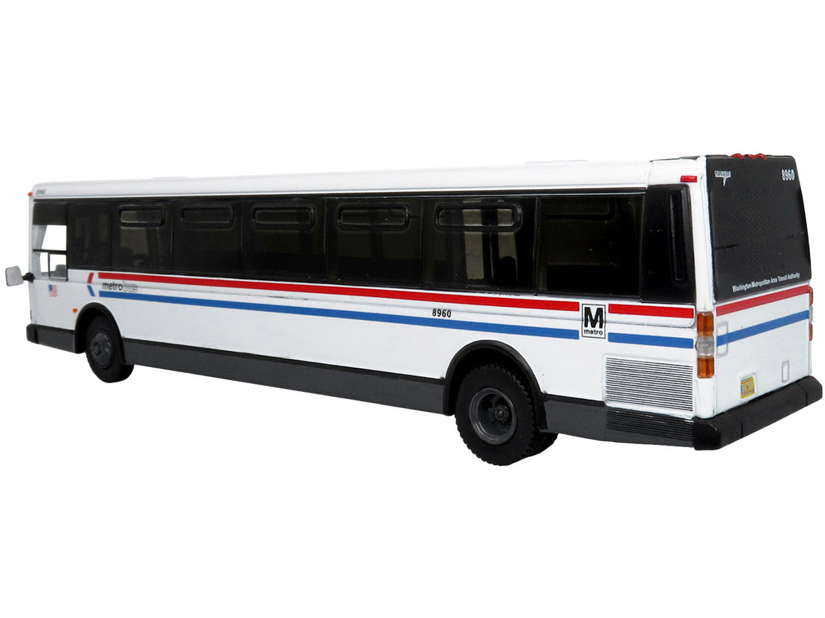 1980 Grumman 870 Advanced Design Transit Bus WMATA (Washington Metropolitan Area Transit Authority) Metro Bus "16S Pentagon" "Vintage Bus & Motorcoach Collection" 1/87 Diecast Model by Iconic Replicas-2