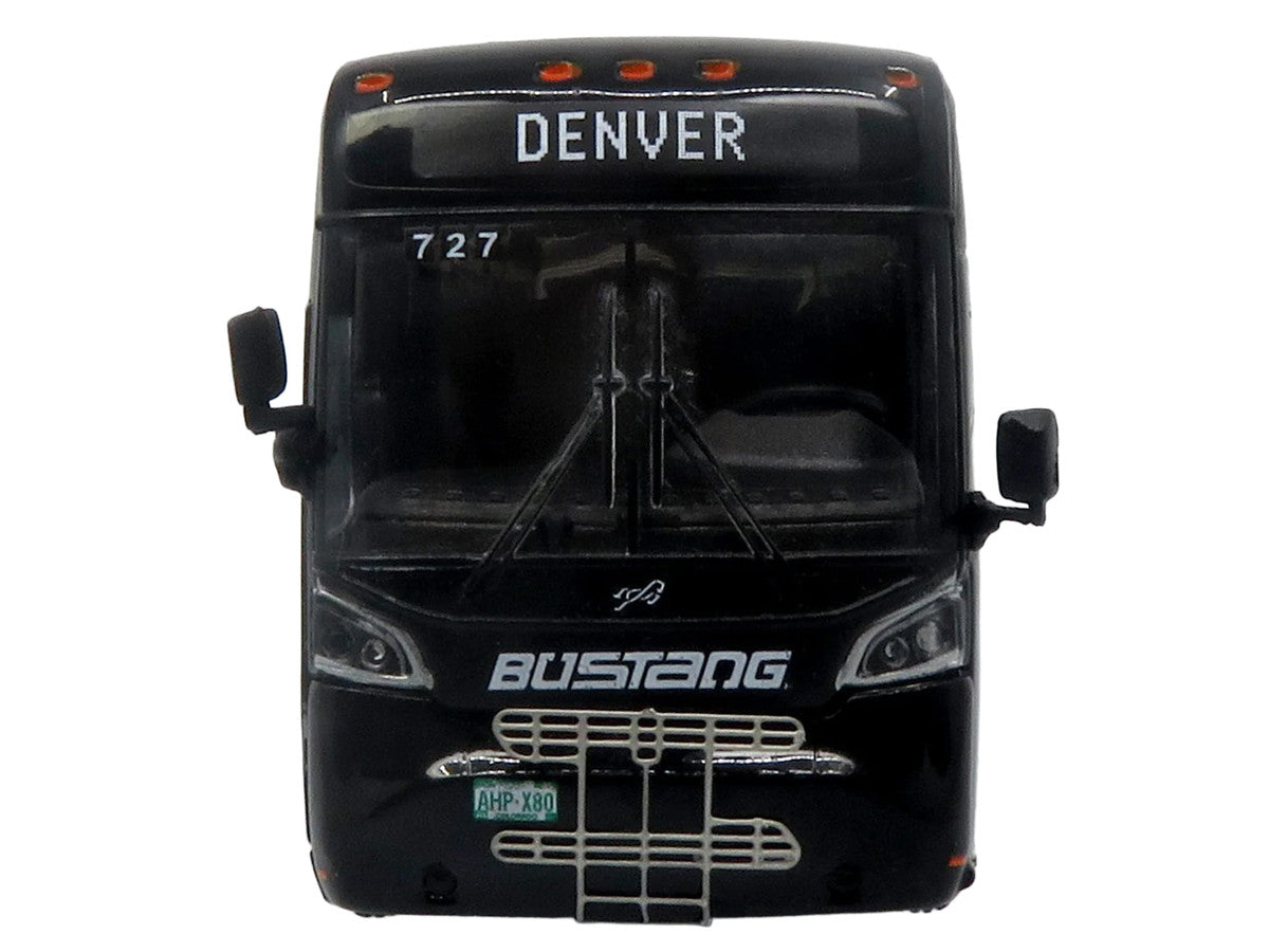 MCI D4520 Commuter Coach Bus "Bustang - Colorado Department of Transportation" Black "The Bus & Motorcoach Collection" Limited Edition to 504 pieces Worldwide 1/87 (HO) Scale Diecast Model by Iconic Replicas-3