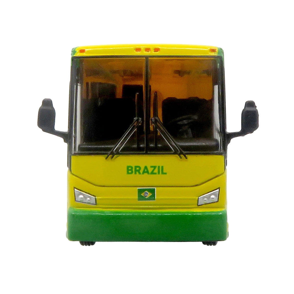 Van Hool CX-45 Coach Bus "Brazil National Football Team" Yellow and Green with Graphics "International Federation of the Global Game" Series Limited Edition to 504 pieces Worldwide 1/87 (HO) Diecast Model by Iconic Replicas-2