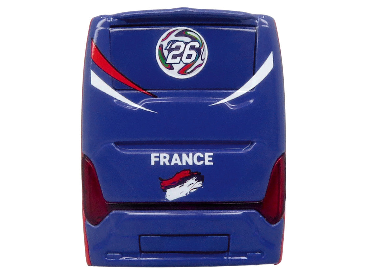 Scania Touring HD Coach Bus "France National Football Team" Blue with Graphics "International Federation of the Global Game" Series Limited Edition to 504 pieces Worldwide 1/87 (HO) Diecast Model by Iconic Replicas-4