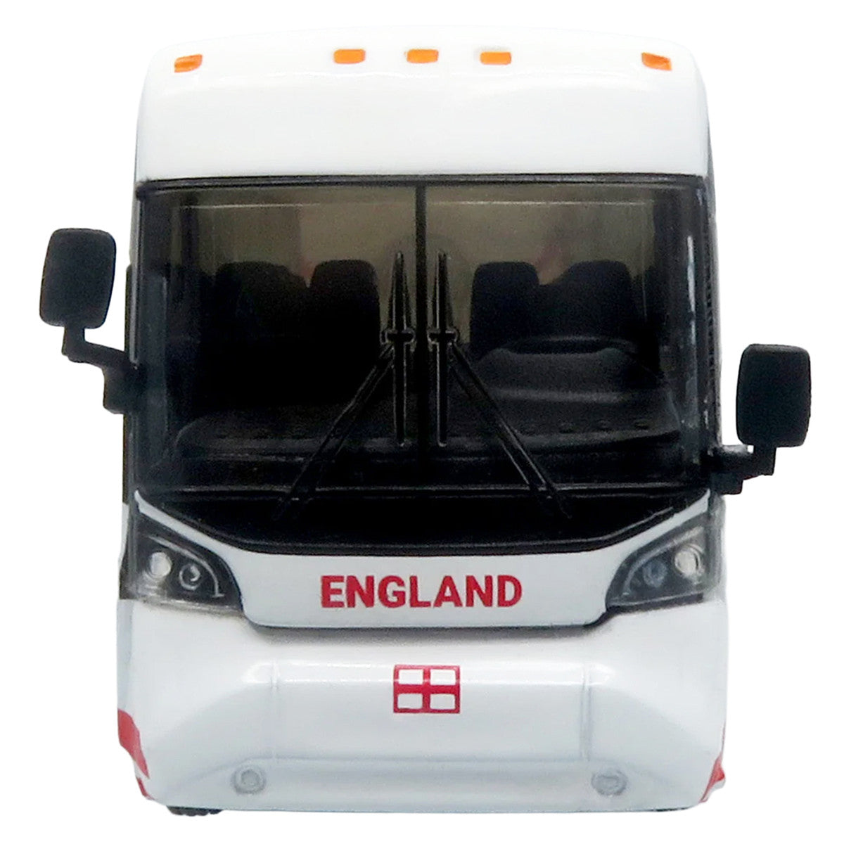 MCI D4520 Coach Bus "England National Football Team" White with Graphics "International Federation of the Global Game" Series Limited Edition to 504 pieces Worldwide 1/87 (HO) Diecast Model by Iconic Replicas-2