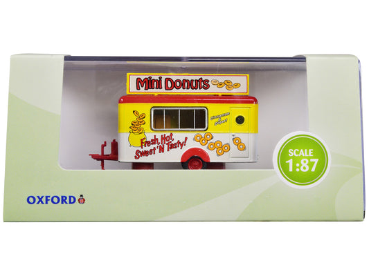 Mobile Food Trailer "Mini Donuts" 1/87 (HO) Scale Diecast Model by Oxford Diecast-0