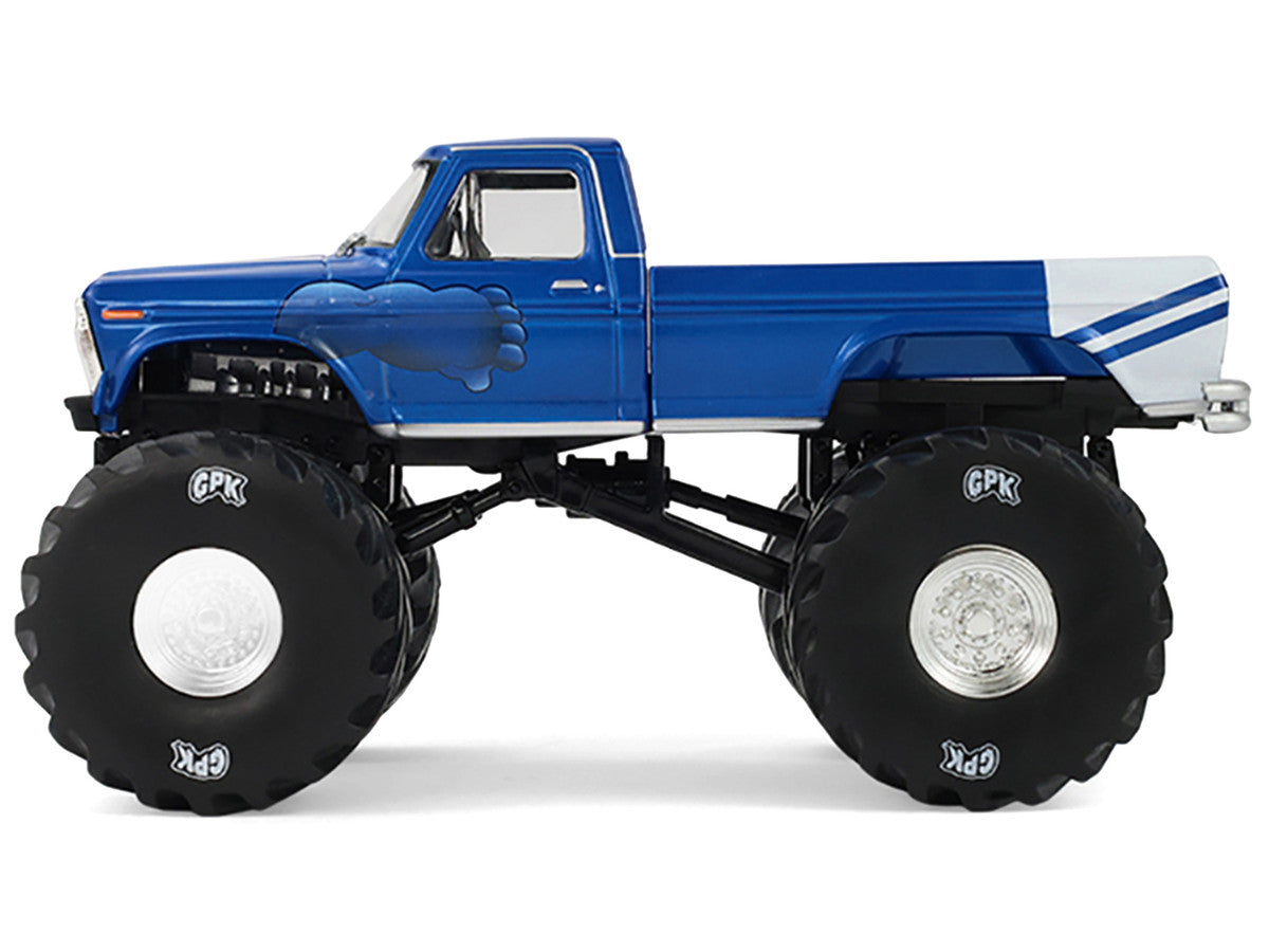 1976 Ford F-250 Monster Truck "Garbage Pail Kids 40th Anniversary - Buck Truck" Blue Metallic with Graphics "Kings of Crunch" Series 1/43 Diecast Model Car by Greenlight-0