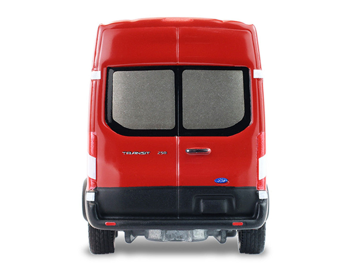 2019 Ford Transit LWB High Roof Van "Hobby Shop Auto Mechanic - Mobile Mechanic" Red with Car Jack and Battery "The Hobby Shop" Series 17 1/64 Diecast Model Car by Greenlight-0